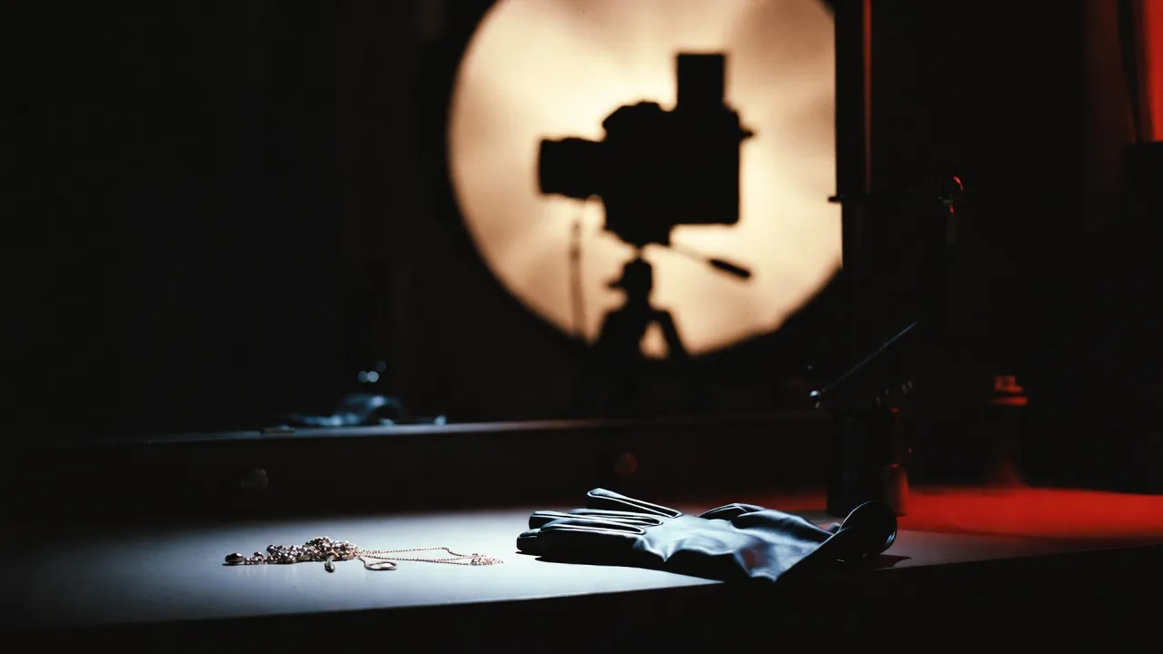 Studio de créatrice : appareil photo et lumière boudoir
